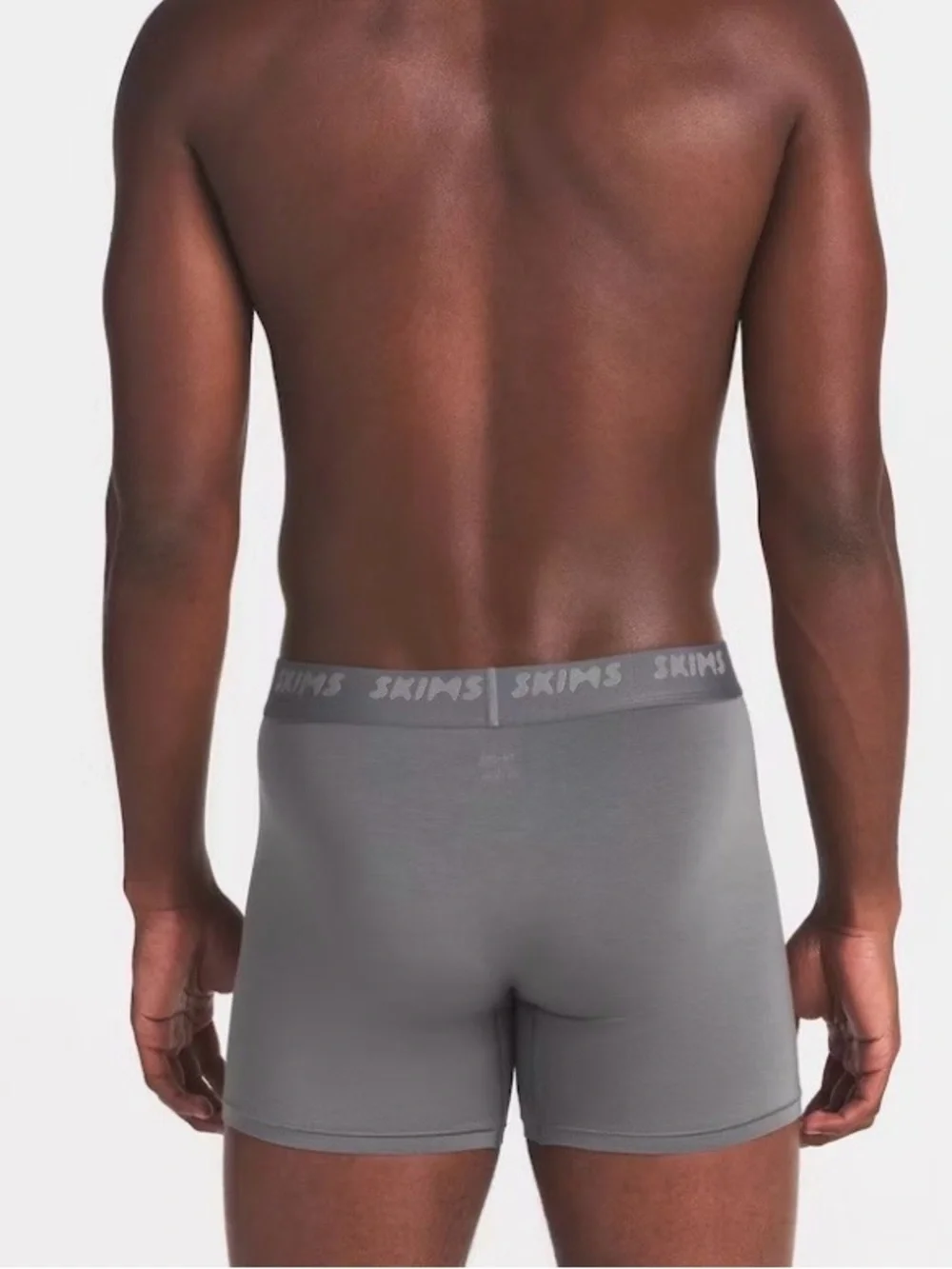 2 SKIMS Men's Black Stretch Boxer Briefs Black and Gray